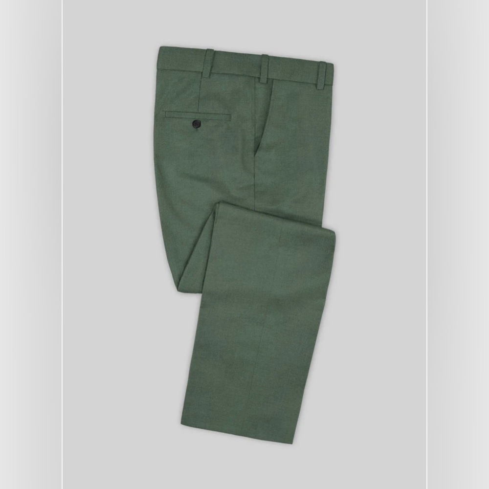 Studio Suits Napoleon Moss Green Dress Pant